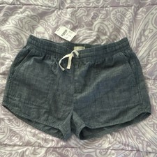 Crewcuts Blue Chambray Drawstring Shorts Size 14 Pockets