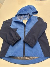 Cat Jack Blue Windbreaker With Hood Water Resistant Size XS 4/5