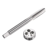 2-Teiliges Gewindebohrer- Und Schneideisen-Set,5/16-18 Unc