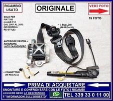 CINTURA DI SICUREZZA ANTERIORE DESTRA DX PASSEGGERO FIAT 500 mod. 312 2007-2015