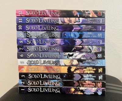 Solo Leveling Vol. 1-12 English Manhwa Set Full Color