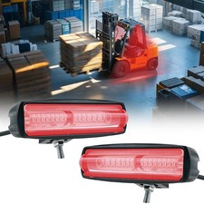 15 LED Forklift Safety Light Red 30W Ultra Bright Linear Warning Light with W...