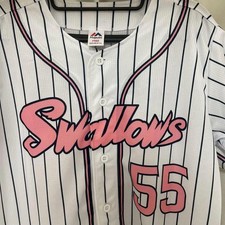 Yakult Swallows Murakami Munetaka Ladies Day Uniform Pink Classic Stripe