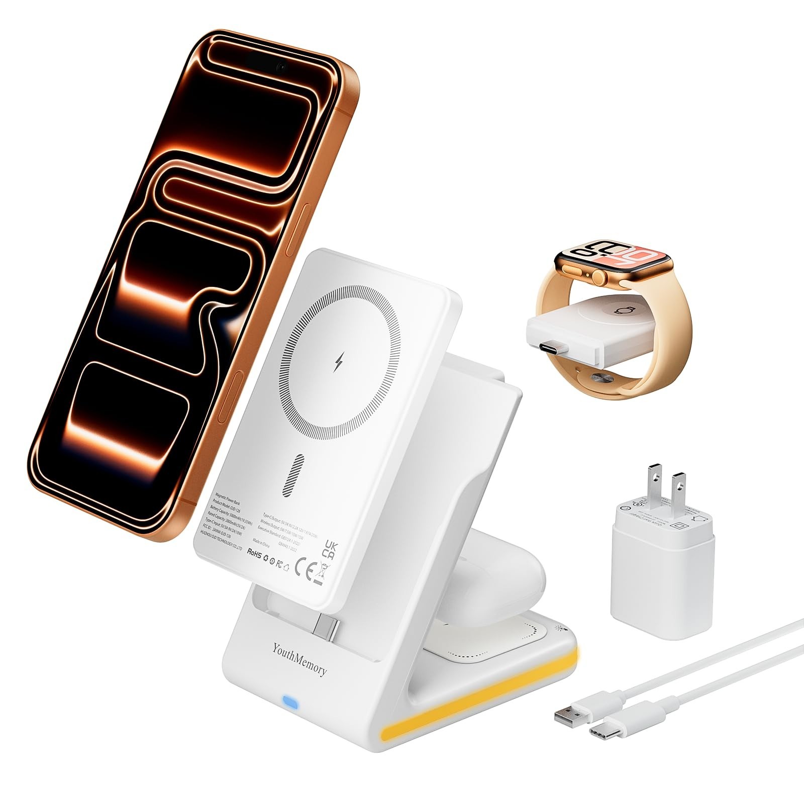 5-in-1 Magnetic Wireless Charging Station