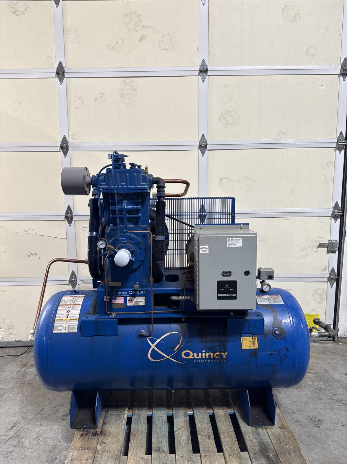 Quincy QR-350 Two Stage 18 HP Reciprocating Air Compressor