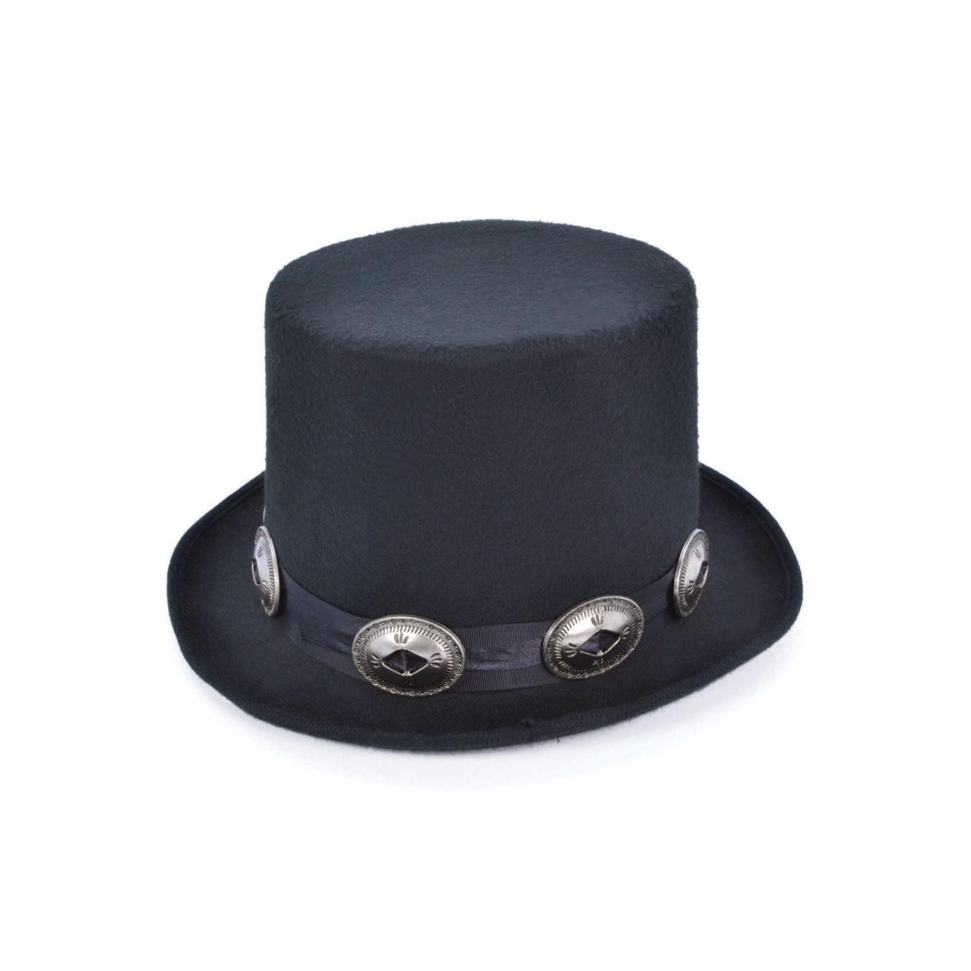 Black Rocker Top Hat Slash Inspired Guns N Roses Fancy Dress Adults - Image 3