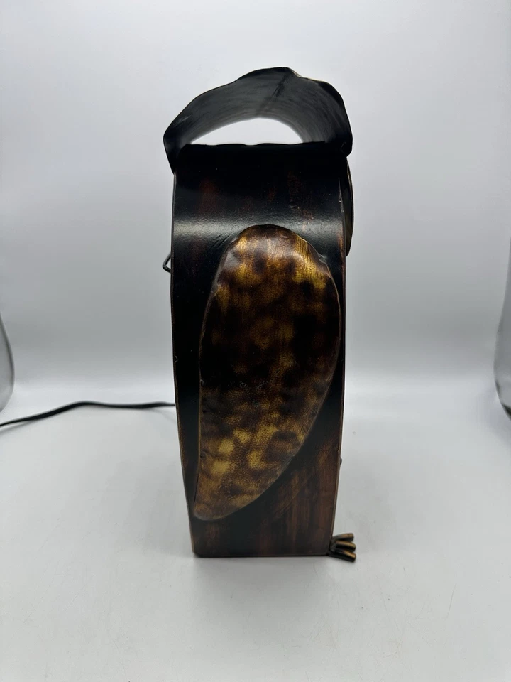 Ventilador Eléctrico Deco Breeze Bronce Metal Negro 12" Búho Dos Velocidades Foto 3 de 4