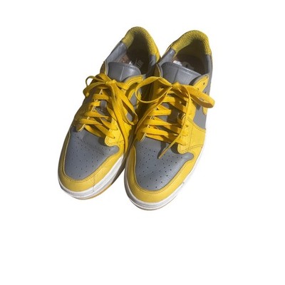Nike Air Jordan 1 Elevate Low Yellow Grey Platform Sneakers DH7004-017 Mens 11.5