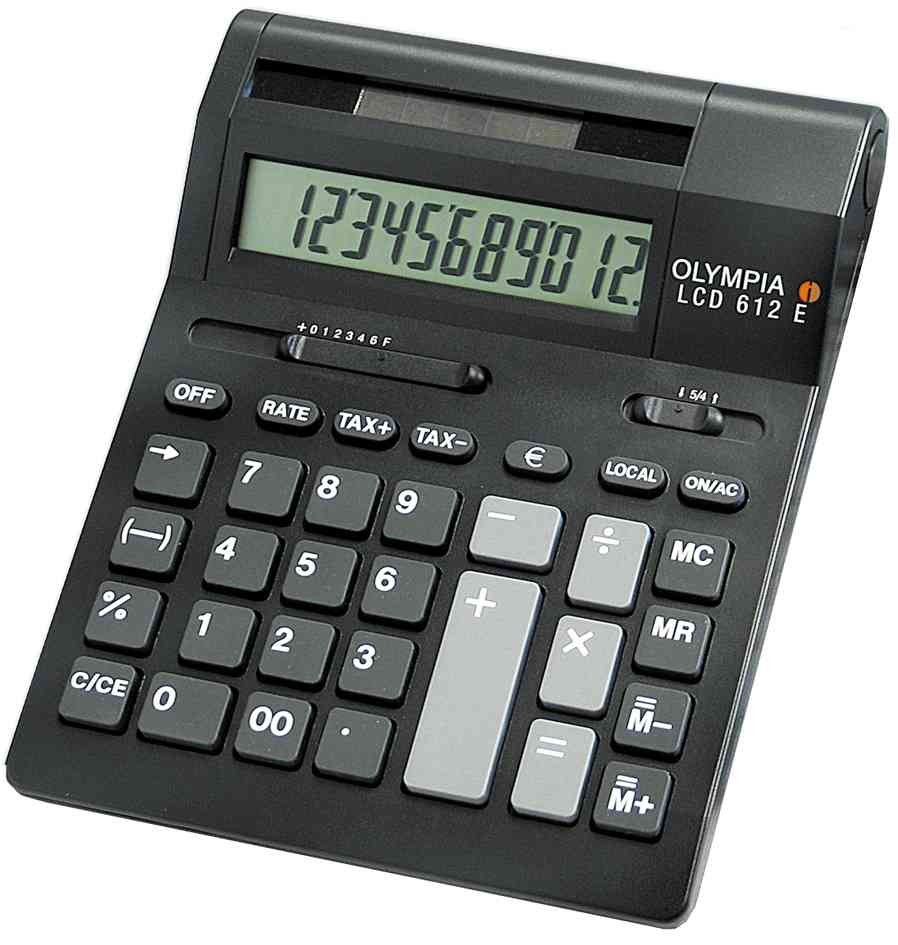 Calculatrice LCD-612SD OLYMPIA idéale pour organiser le budget de la maison