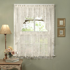 Sweet Home Collection 5 Pc Kitchen Curtain Set Swag Pair Valance Choice Of 24