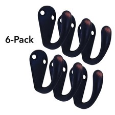 6 pack Oil-Rubbed Bronze Single Bathroom Towel Robe Coat Hook Wall Mount