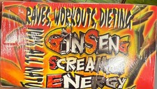 Ginseng screamin energy 100 natural raves, workout, dieting  box 72 capsules
