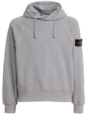STONE ISLAND Gray Cotton Hoodie New  Authentic