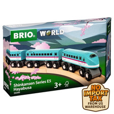 Brio World Railway Shinkansen E5 Series Hayabusa Wooden Train Set 36086