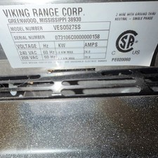 Viking Stainless Built-In Electric Convection Wall Oven Self-Clean VES0527SS