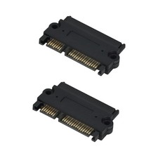 2 PCS SATA To SATA HDD Adapter 22 Pin Male To Female Extender 2.5 Inch