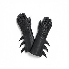 Michael Keaton Batman Gauntlets - Real Leather Batman Returns Gloves with Fins