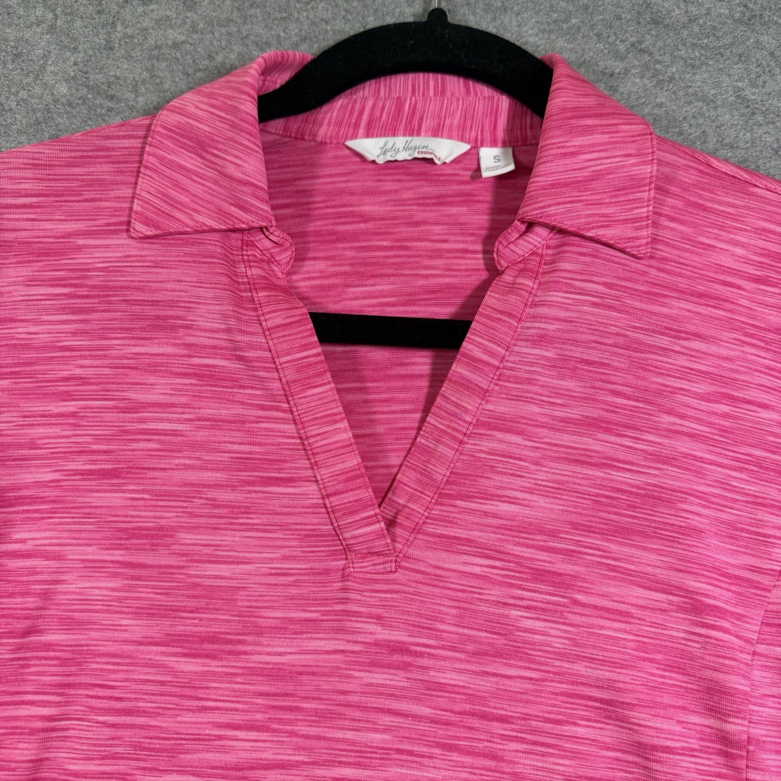 Lady Hagen Golf Polo Shirt Womens S Pink Short Sleeve Stretch Tennis Active thumbnail 4