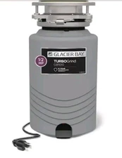 NEW Glacier Bay®TurboGrind 1/2 hp. Continuous Feed Garbage Disposal w/Power Cord