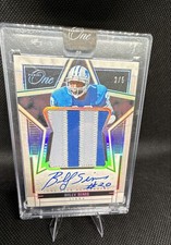 2023 Panini One - Lone Star Autographs Billy Sims #95 Platinum /5 (AU)