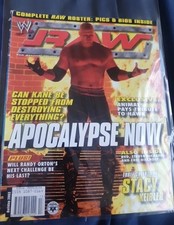 WWE WWF RAW HOLIDAY 2003 WRESTLING MAGAZINE KANE STACEY KEIBLER NO POSTER