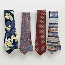 Lot of 4 Zadi, Zylos George Machadu, Structure, Van Heusen Neck Ties Ties