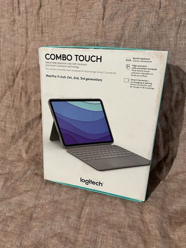 Logitech Combo Touch Keyboard Case for 11" Apple iPad Pro 1st/2nd/3rd Gen - Sand - 第 3/5 張圖片