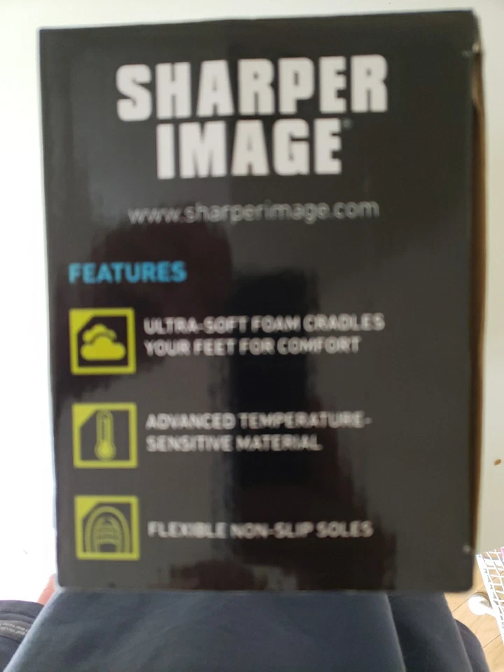 New Men's Sharper Image Memory Foam Slippers Size XL 11-12 - Image 4 of 4
