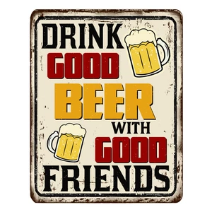 Man Cave Beer Pint Bar Clock Served Daily Save Water Retro Self Adhesive Sticker