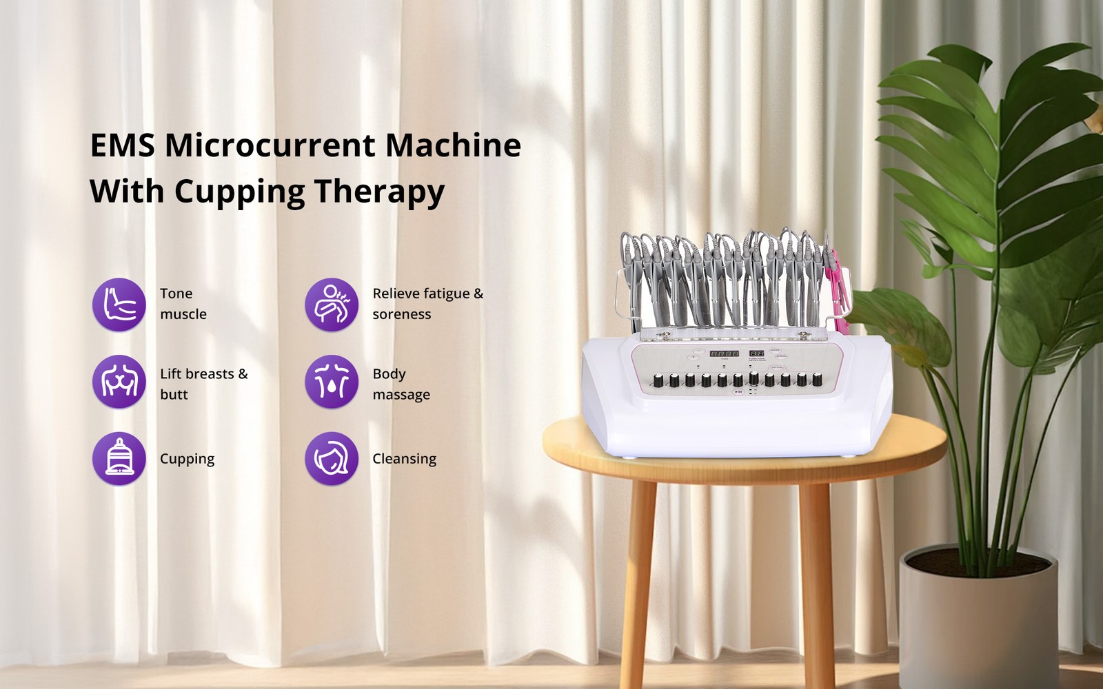 Multifunction EMS Microcurrent Machine for Muscle Stimulation Breast Enlarge USA