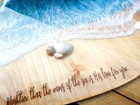 Ocean Resin Heart Wall Art Christian Faith Decor Handmade 12” x 12” — photo 4