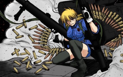 Anime hellsing seras CCG Gaming Mat Desk