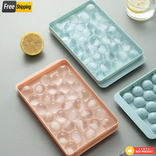 Ice Cube Tray with Cover &ndash; Random Size Small/Medium/Large for Freezer Use