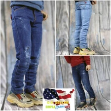 1/6 Ripped & Distressed Jeans slim for 12" male figure hot toys phicen ❶USA❶
