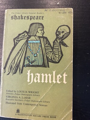 Vtg Hamlet Paperback Washington Square Press 1961