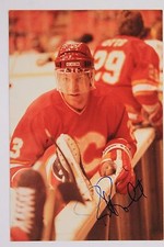 Signed PAUL REINHART Team Canada Flames Canucks Autographed NHL 4x6 Photo 16F