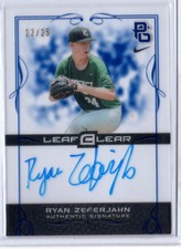 2015 Leaf Ultimate Draft Blue PG Autograph Ryan Zeferjahn Auto 12/25 Kansas