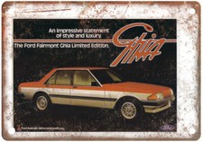 Old 1983 Ford XE Fairmont Ghia Limited Edition Ad Ad Retro Look Metal Sign A5972