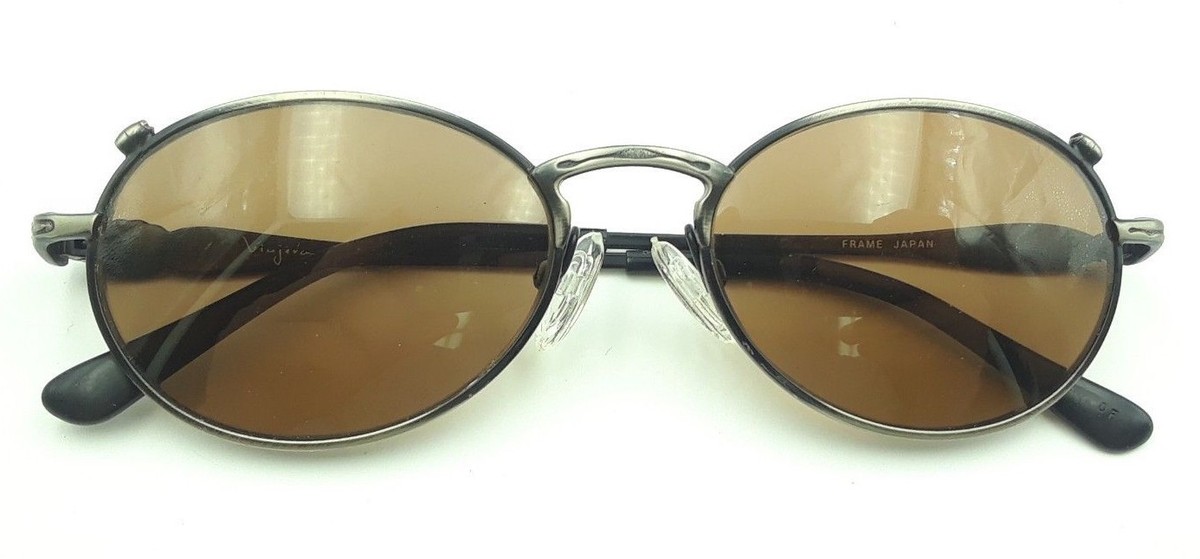 Vivora様【11/10まで掲載】オブジェ 甲冑 鉄&FRP ヴィンテージ Vintage Viajera VJ010M OS Black Silver Metal Oval Sunglasses
