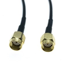 RP-SMA Male plug to RP-SMA Male crimp RG174 RF Coaxial Connector Cable Jumper