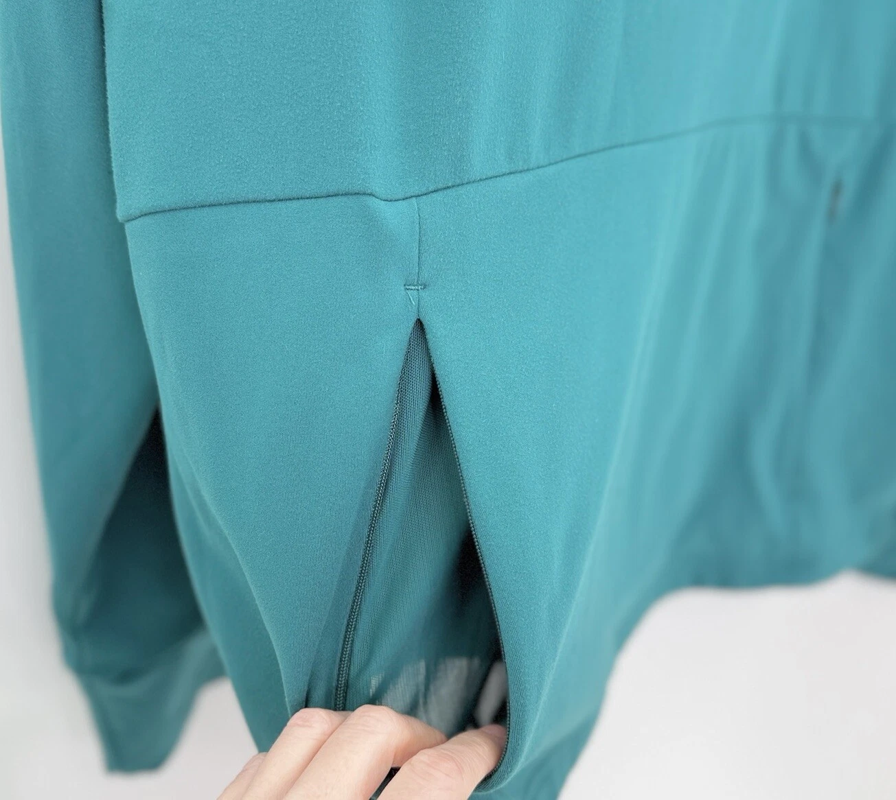 yogalicious plus size lux polarlux back country funnel neck sweatshirt