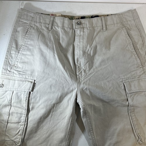 NWT Mens Levis Cargo Pants 38x34 Brown Khaki Tan Beige Pockets Y2K Relaxed Chino - Picture 5 of 18