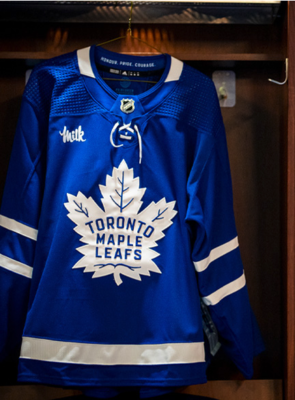 Toronto Maple Leafs MILK Sponsor Hockey Jersey Patch - Multi-Color PermaTwill