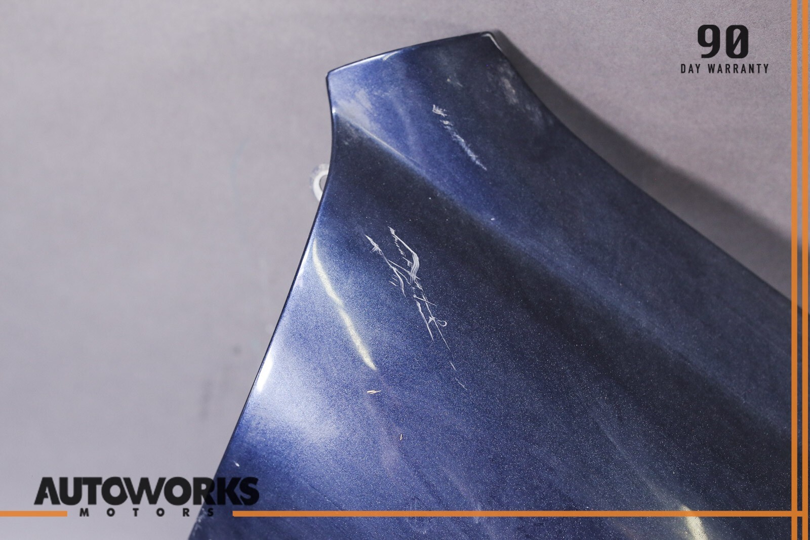 03-13 Maserati Quattroporte M139 Front Right Passenger Side Fender Wing Blue OEM