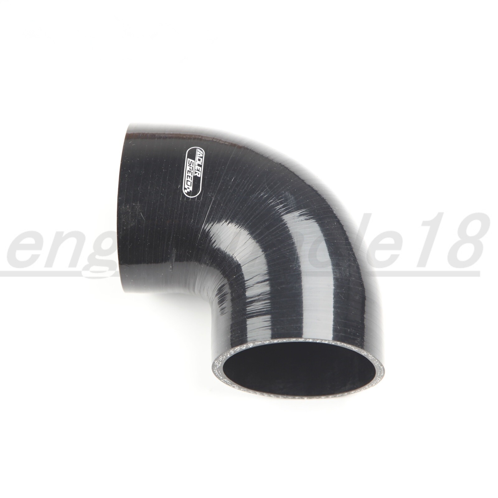 4Ply 1" 2" 3" 4" ID Silicone Hose 30/60/90 Degree Elbow Coupler Pipe Black USA.