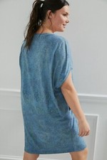 Anthropologie Saturday/Sunday Blue Zelda Tunic Dress PETITE XS New With Tags $88