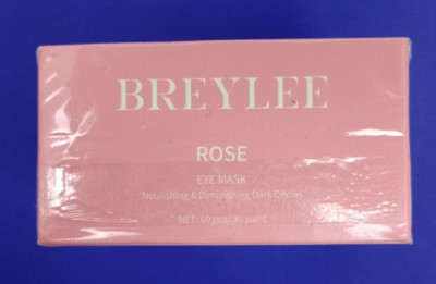 BREYLEE Rose Eye Mask  60 Pcs - Puffy Eyes and Dark Circles Treatment New In Box