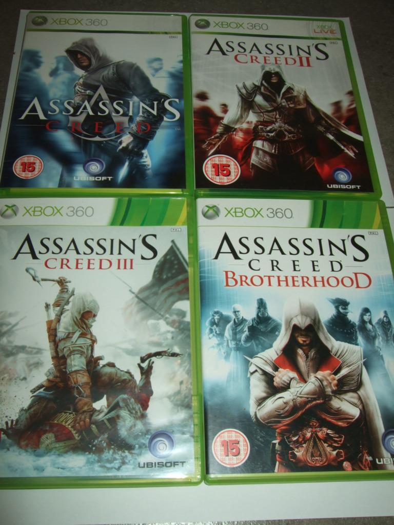 Assassins Creed Bundle 4 Games 1,2,3 And Brotherhood for  Xbox 360  ""FREE P&P""