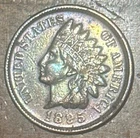 1895 - P * INDIAN HEAD PENNY * 1c CENT US COIN VERY FINE FULL LIBERTY DIAMONDS