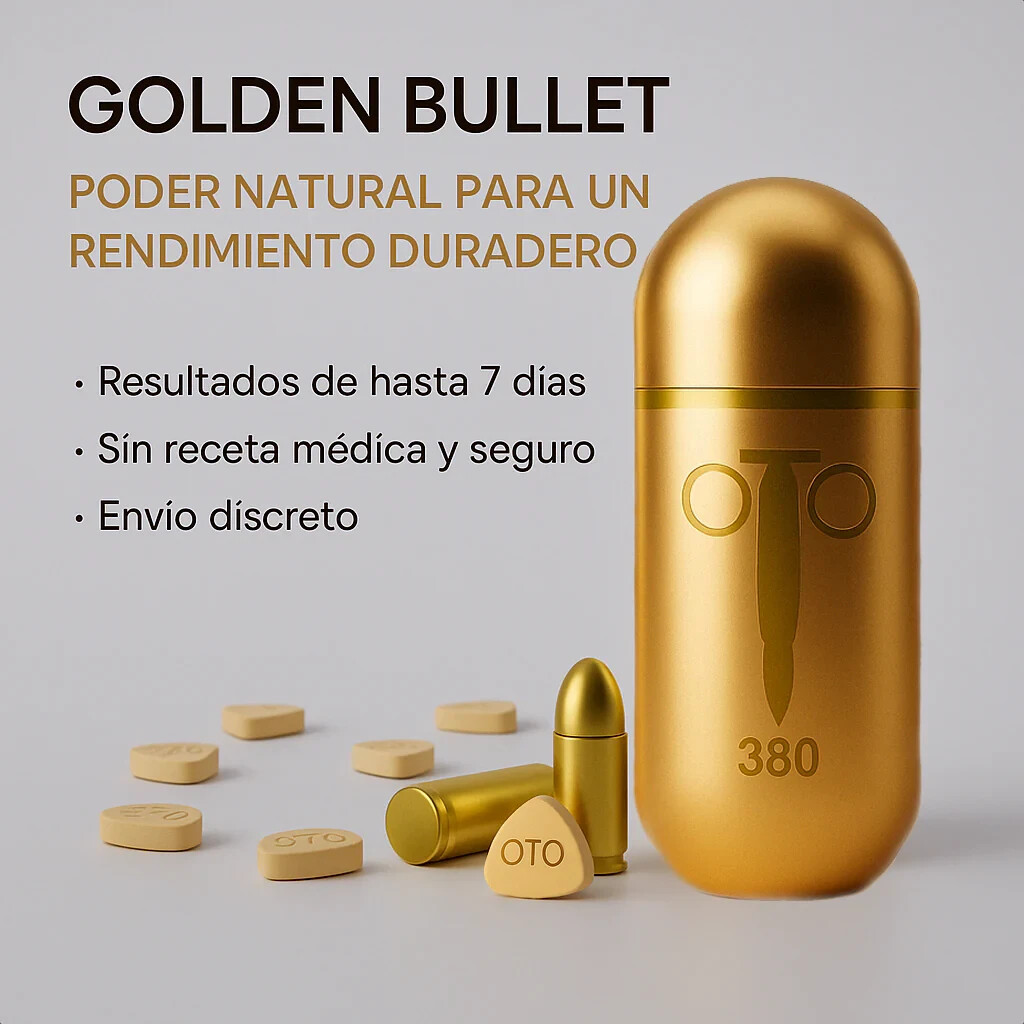 Golden Bullet - Suplemento Masculino 100% Natural, ULTRA POTENTE